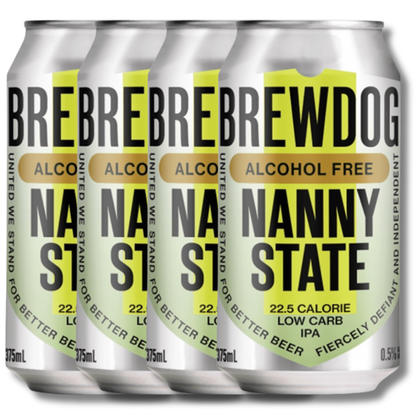 BrewDog Nanny State Low Carb Alcohol Free IPA 375ml - BrewDog - Craftzero
