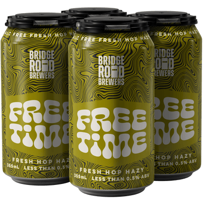 Bridge Road Brewers Free Time FRESH HOP HAZY 355ml - Zero Beer - Bridge Road Brewers - Craftzero