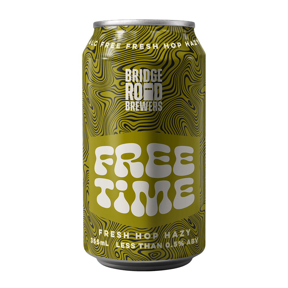 Bridge Road Brewers Free Time FRESH HOP HAZY 355ml - Zero Beer - Bridge Road Brewers - Craftzero
