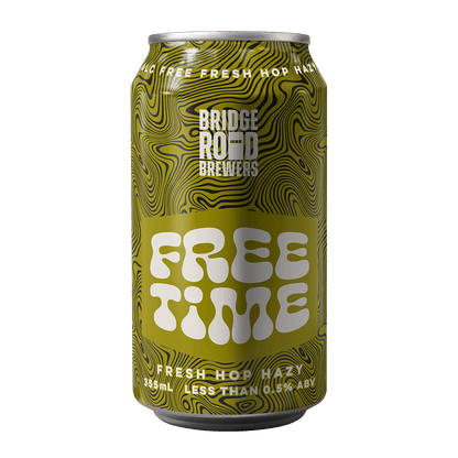 Bridge Road Brewers Free Time FRESH HOP HAZY 355ml - Zero Beer - Bridge Road Brewers - Craftzero