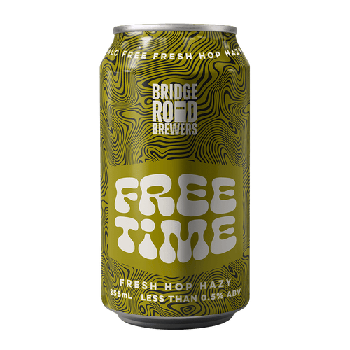 Bridge Road Brewers Free Time FRESH HOP HAZY 355ml - Zero Beer - Bridge Road Brewers - Craftzero