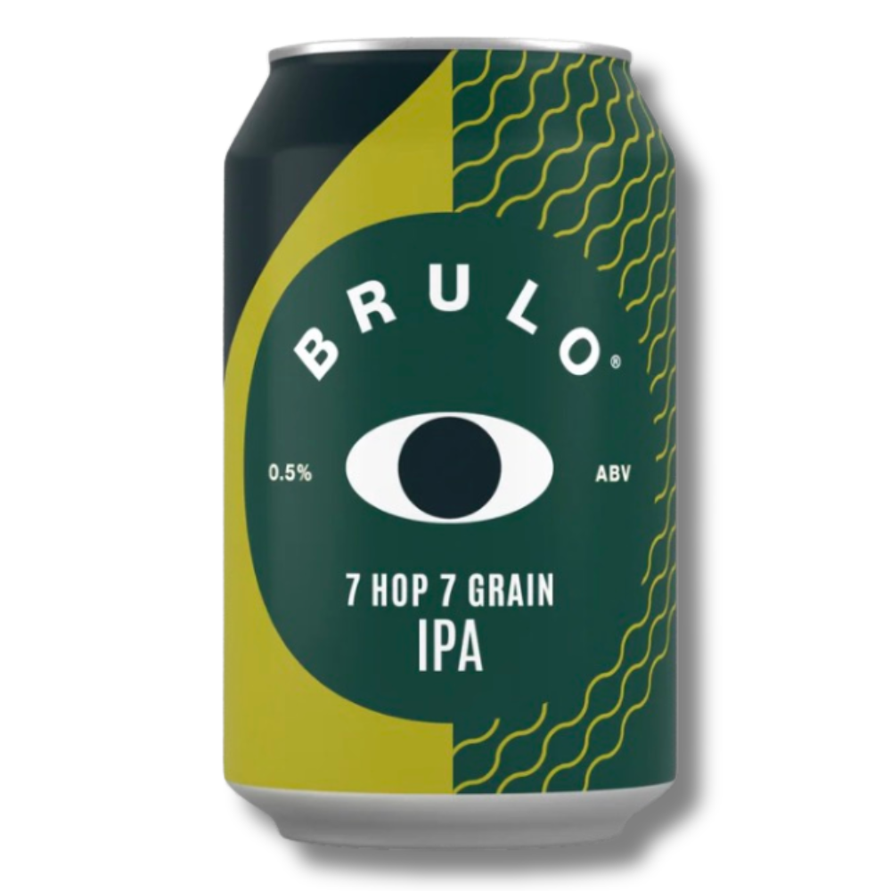 Brulo Non-Alcoholic 7 Hop 7 Grain DDH IPA 330ml ***BBD 09/26*** - BRULO - Craftzero