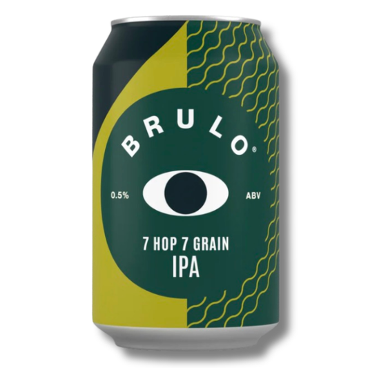 Brulo Non-Alcoholic 7 Hop 7 Grain DDH IPA 330ml ***BBD 09/26*** - BRULO - Craftzero