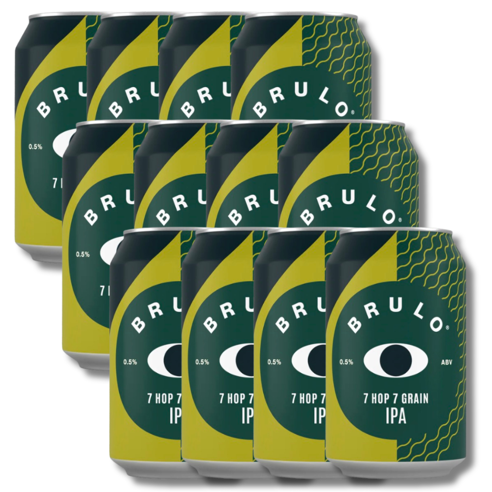 Brulo Non-Alcoholic 7 Hop 7 Grain DDH IPA 330ml ***BBD 09/26*** - BRULO - Craftzero