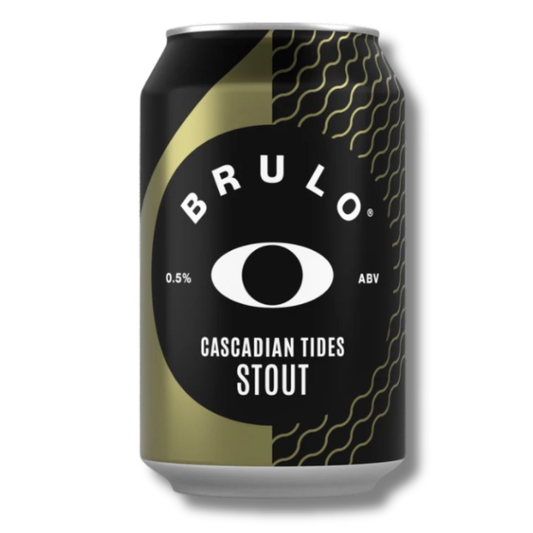 Brulo Non-Alcoholic Cascadian Tides Stout 330ml ***BBD 09/26*** - BRULO - Craftzero