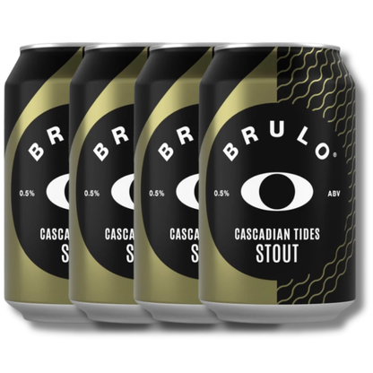 Brulo Non-Alcoholic Cascadian Tides Stout 330ml ***BBD 09/26*** - BRULO - Craftzero