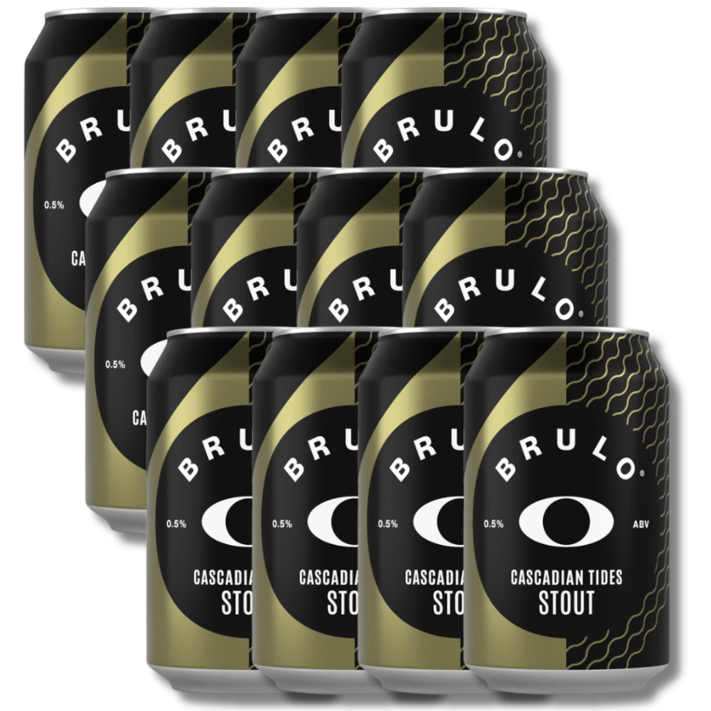 Brulo Non-Alcoholic Cascadian Tides Stout 330ml ***BBD 09/26*** - BRULO - Craftzero