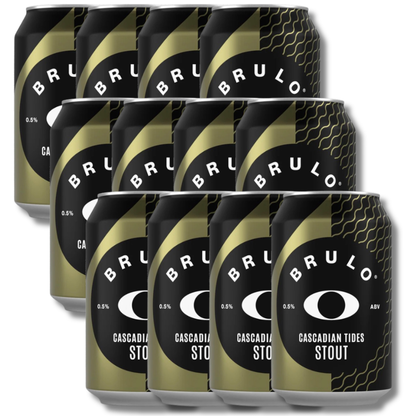 Brulo Non-Alcoholic Cascadian Tides Stout 330ml ***BBD 09/26*** - BRULO - Craftzero