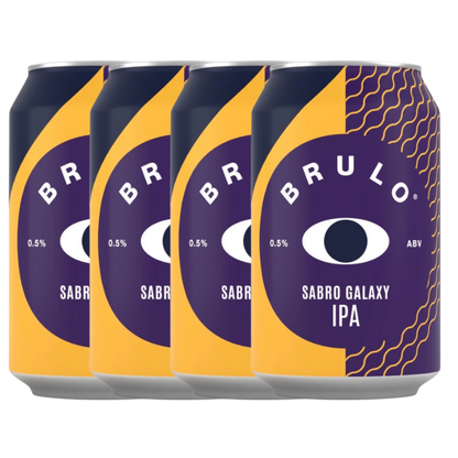 Brulo Non-Alcoholic Sabro Galaxy DDH IPA 330ml ***BBD 09/26*** - BRULO - Craftzero