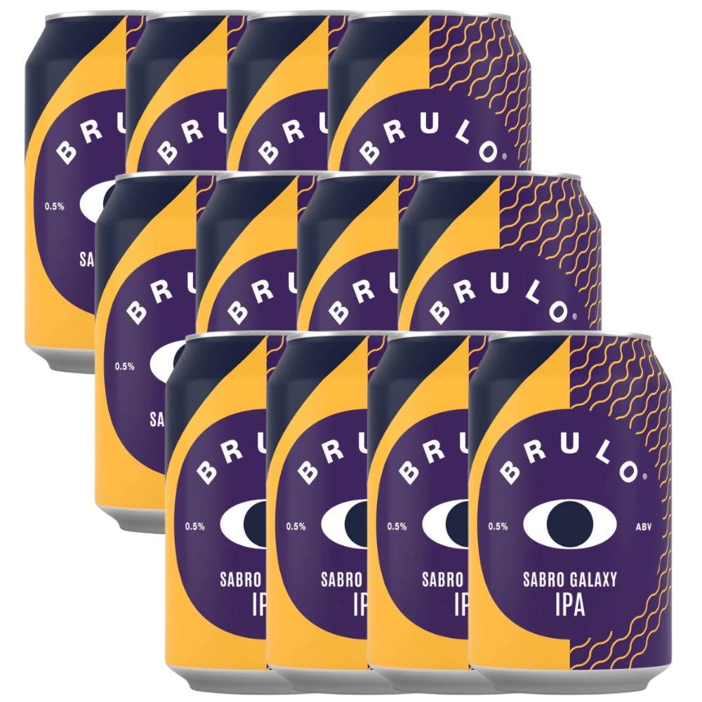 Brulo Non-Alcoholic Sabro Galaxy DDH IPA 330ml ***BBD 09/26*** - BRULO - Craftzero