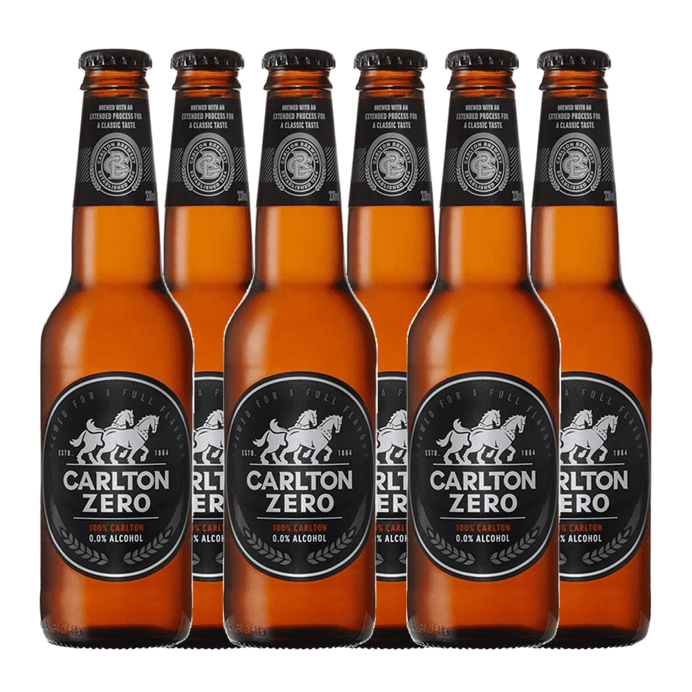Carlton Zero Non-Alcoholic Beer 330mL ***BBD 02/26*** - Carlton Draught - Craftzero