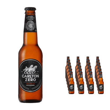 Carlton Zero Non-Alcoholic Beer 330mL ***BBD 02/26*** - Carlton Draught - Craftzero