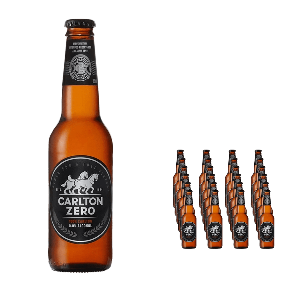 Carlton Zero Non-Alcoholic Lager 330ml - Carlton Draught - Craftzero