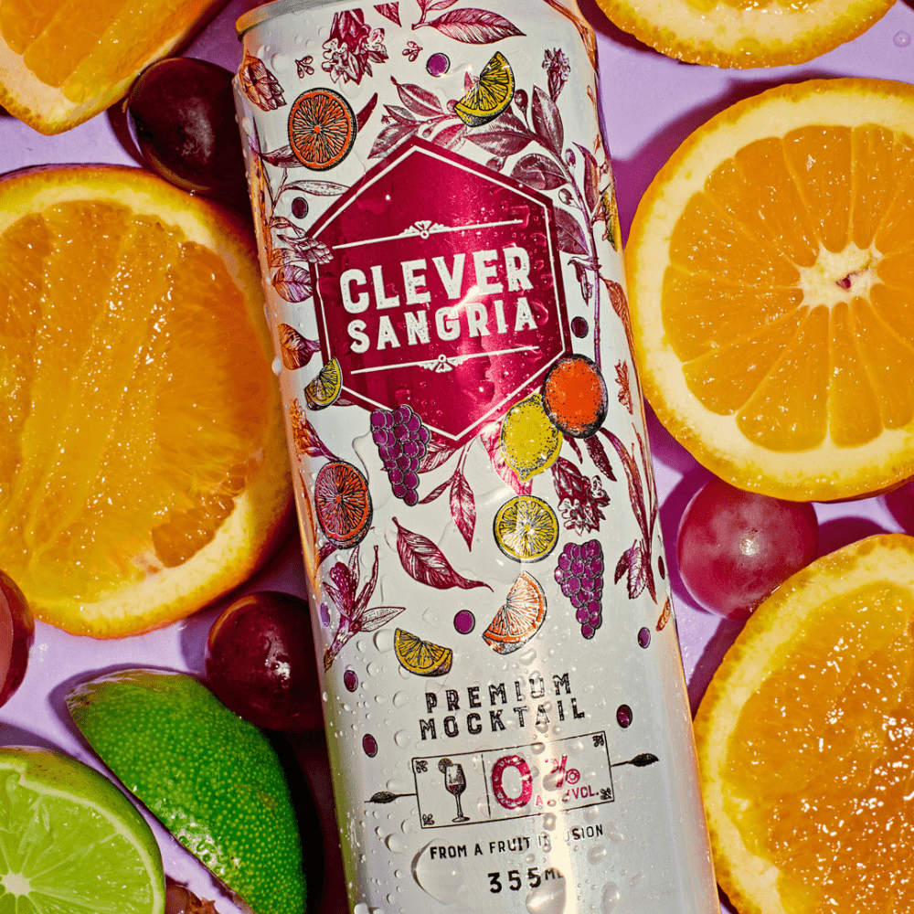 Clever Mocktails Non Alcoholic Red Sangria 355ml - Clever Mocktails - Craftzero