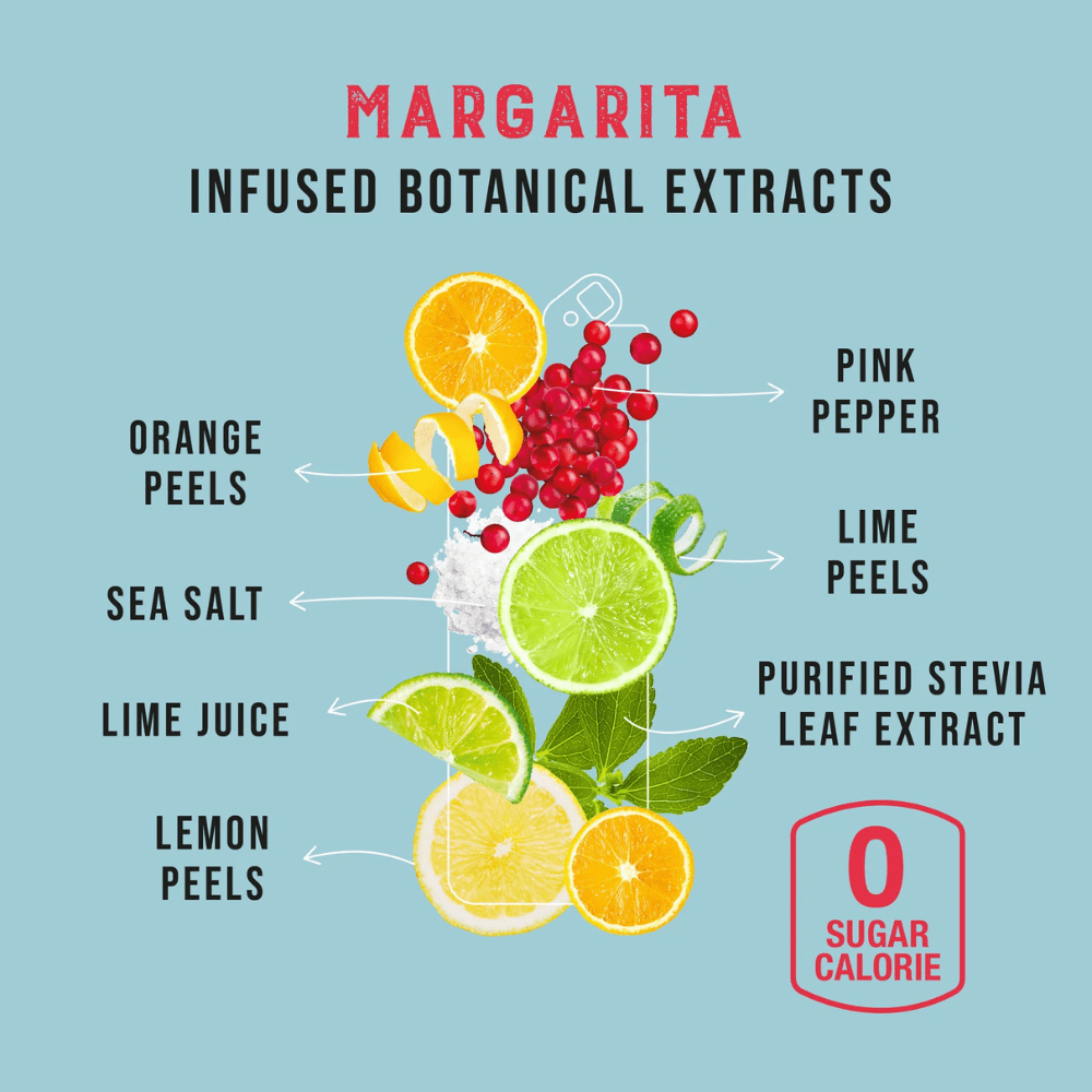 Clever Mocktails Non Alcoholic Margarita Zero Sugar 355ml - Clever Mocktails - Craftzero