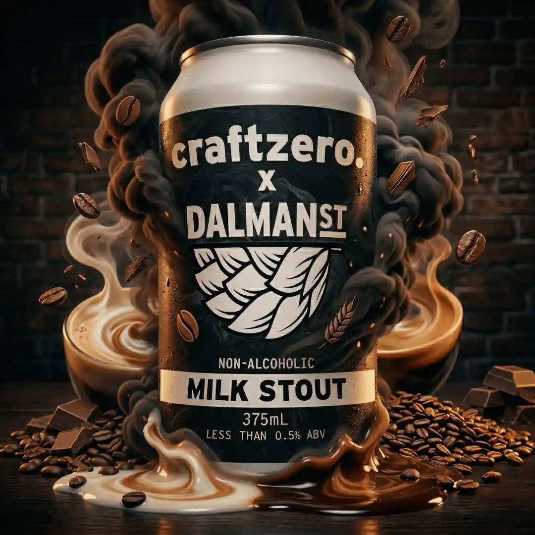Craftzero x Dalman Street Milk Stout Non-Alcoholic 375ml - Dalman Street - Craftzero