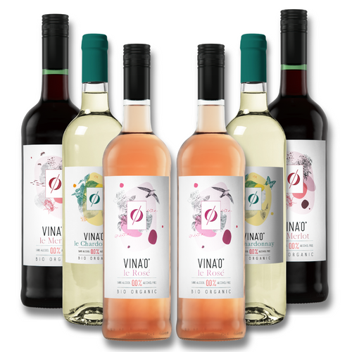 VINA’0° Organic & Non-Alcoholic Wine Trio Bundle (6 pack) - VINA’0 - Craftzero