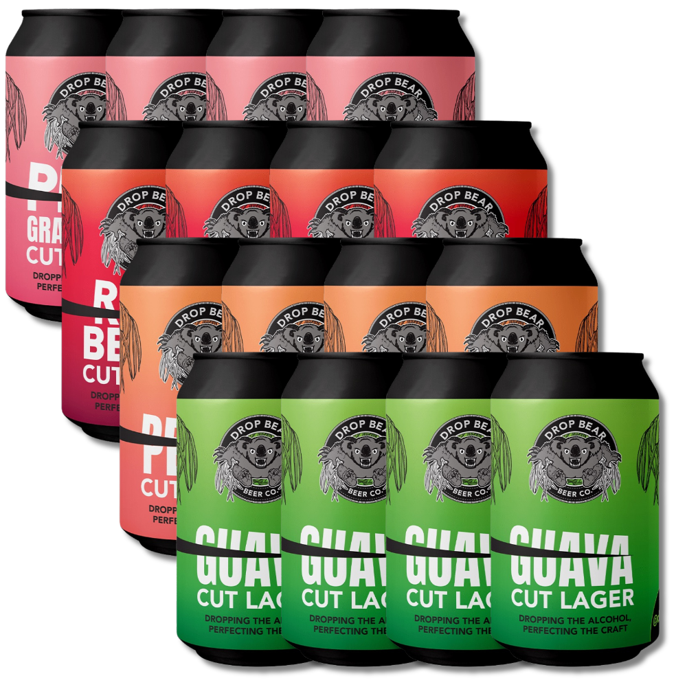 Drop Bear Non-Alcoholic Cut Lager Mixed Pack 330ml (16 Pack) - Drop Bear - Craftzero