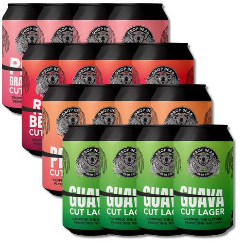 Drop Bear Non-Alcoholic Cut Lager Mixed Pack 330ml (16 Pack) - Drop Bear - Craftzero