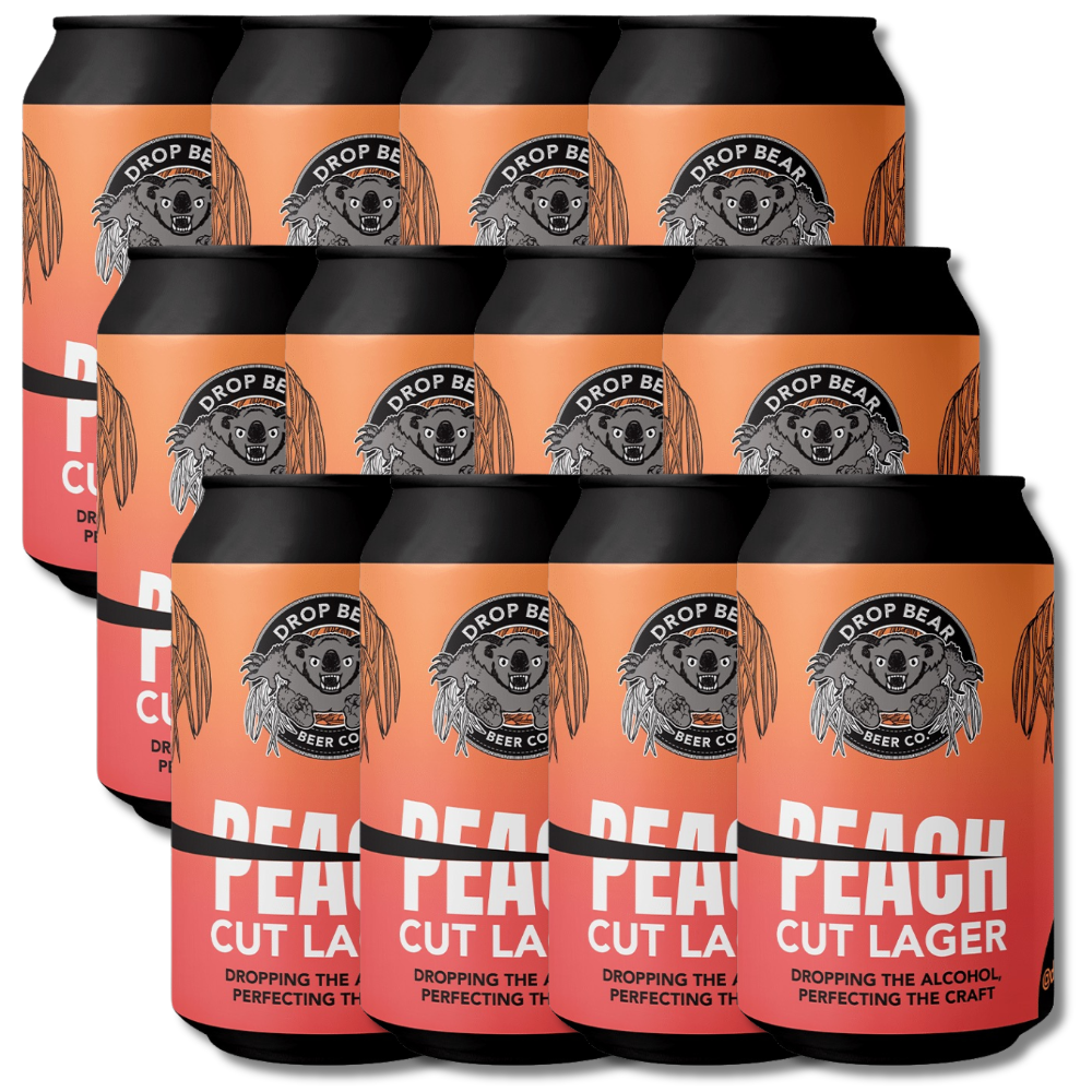 Drop Bear Non-Alcoholic Peach Cut Lager 330ml ***BBD 08/26*** - Drop Bear - Craftzero