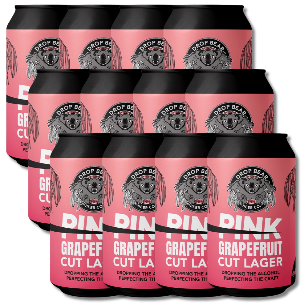 Drop Bear Non-Alcoholic Pink Grapefruit Cut Lager 330ml - Drop Bear - Craftzero