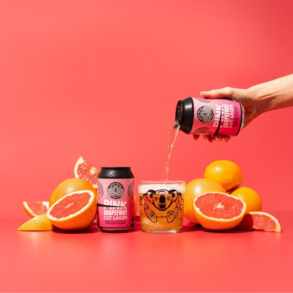 Drop Bear Non-Alcoholic Pink Grapefruit Cut Lager 330ml - Drop Bear - Craftzero