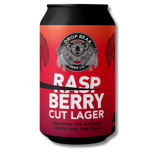 Drop Bear Non-Alcoholic Raspberry Cut Lager 330ml ***BBD 08/26*** - Drop Bear - Craftzero