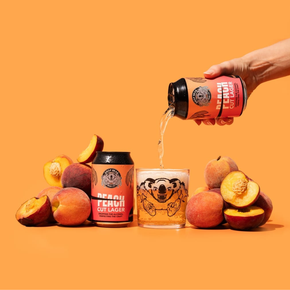 Drop Bear Non-Alcoholic Peach Cut Lager 330ml - Drop Bear - Craftzero