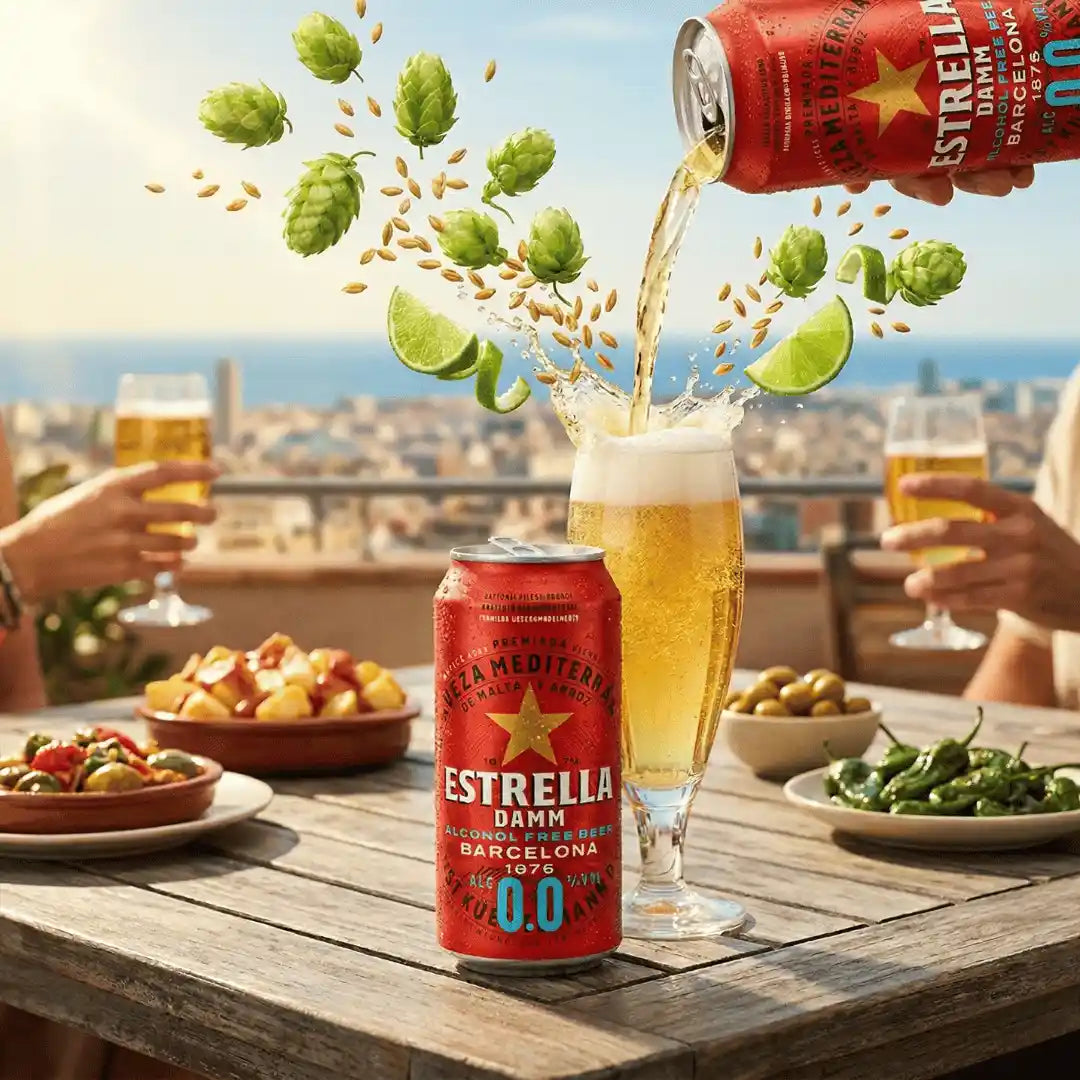 Estrella Damm Alcohol Free Beer 440ml - Estrella Damm - Craftzero