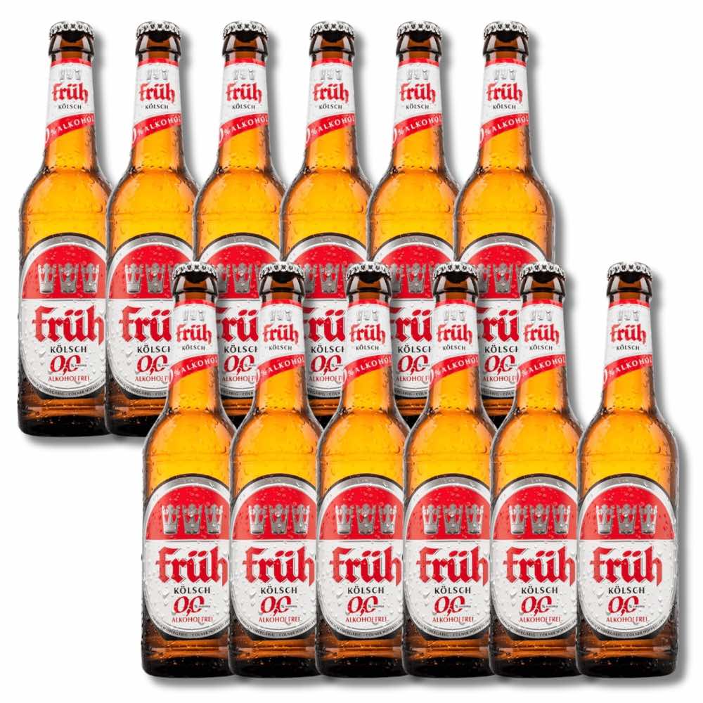 Früh Kölsch 0.0 Beer 330ml (Germany) - Früh Brewery - Craftzero