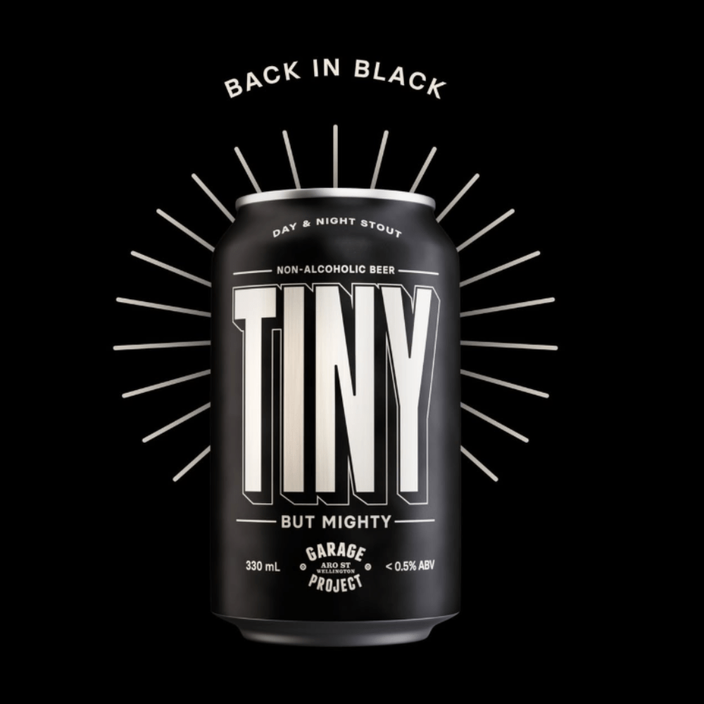 Garage Project Tiny Non-Alcoholic Day & Night Stout 330ml - Garage Project - Craftzero