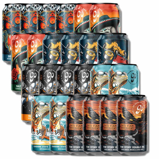 Go Brewing Non-Alcoholic Beer Bundle (24 x 355ml)