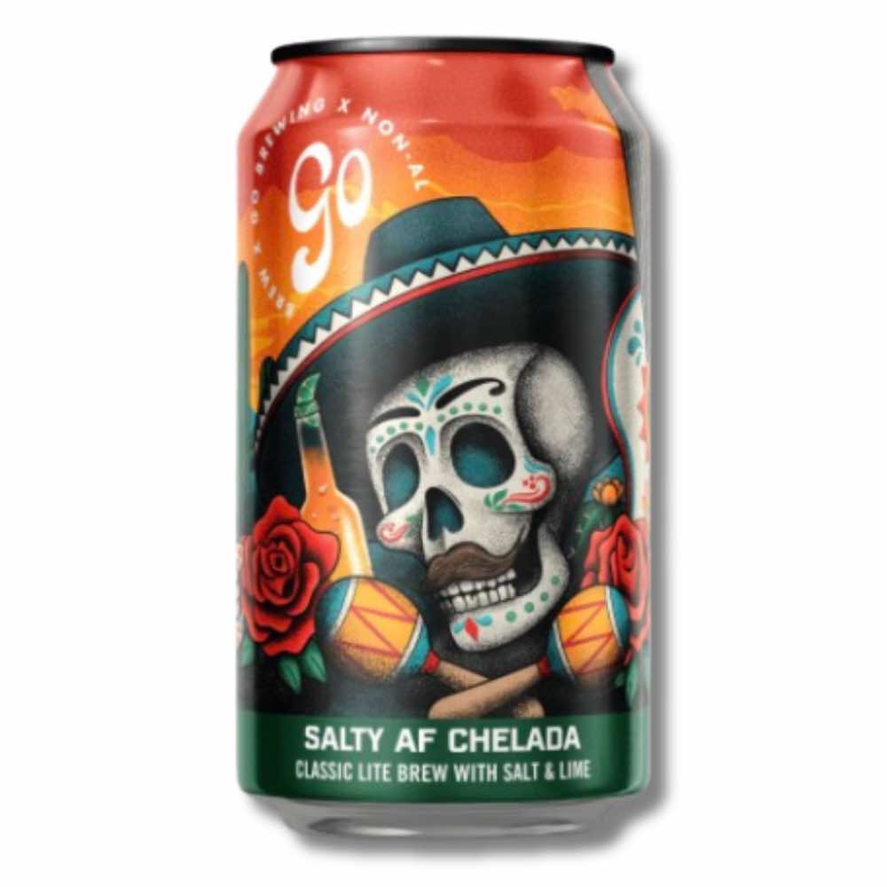 Go Brewing Salty Lime Alcohol Free Chelada 355ml