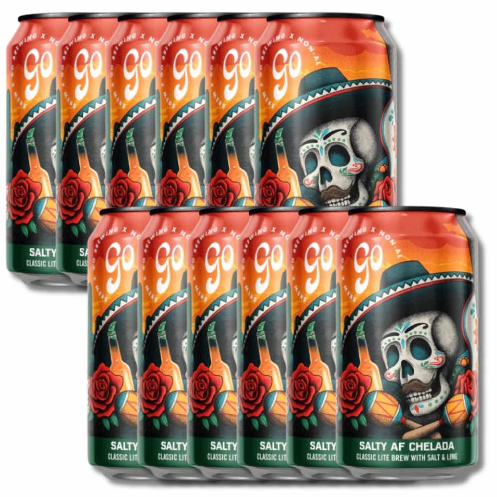 Go Brewing Salty Lime Alcohol Free Chelada 355ml