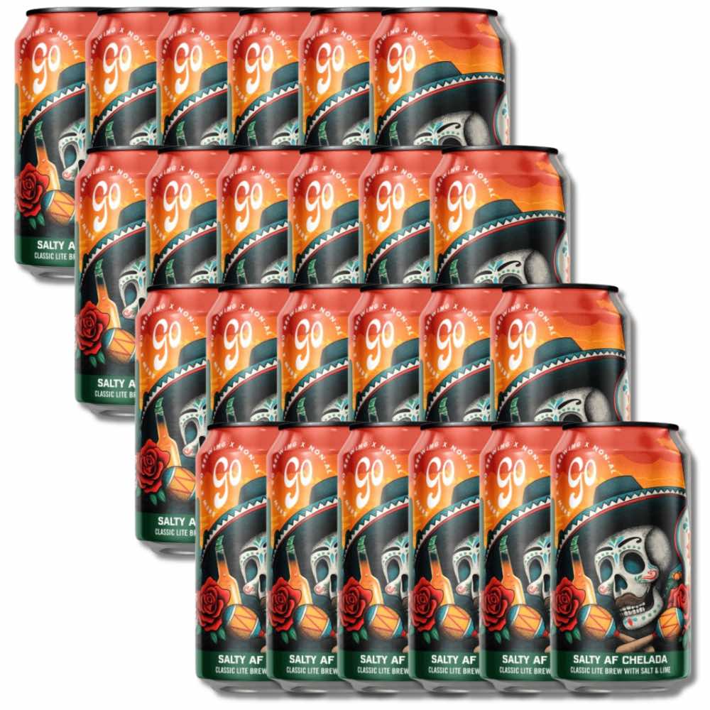 Go Brewing Salty Lime Alcohol Free Chelada 355ml