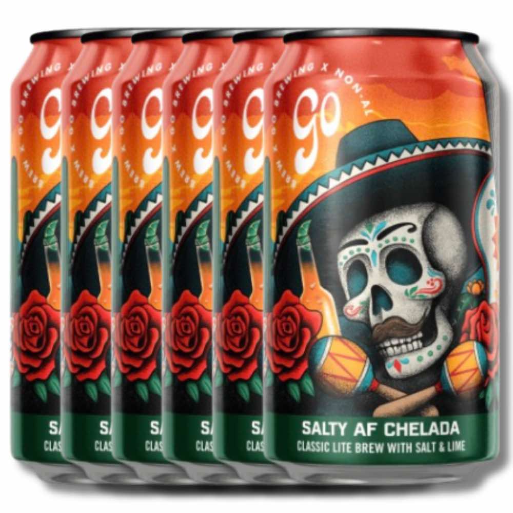 Go Brewing Salty Lime Alcohol Free Chelada 355ml
