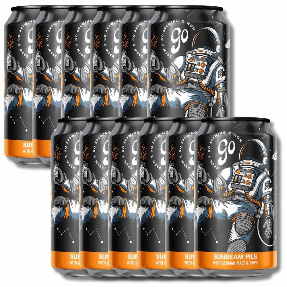 Go Brewing "Suspended In A Sunbeam" Pils 355ml - Go Brewing - Craftzero