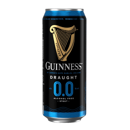 Guinness Draught 0.0 Non-Alcoholic Stout 440mL - Guinness - Craftzero