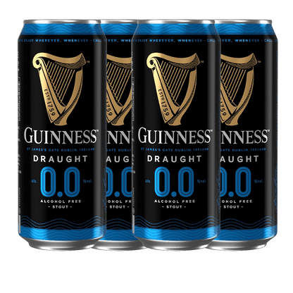 Guinness Draught 0.0 Non-Alcoholic Stout 440mL - Guinness - Craftzero