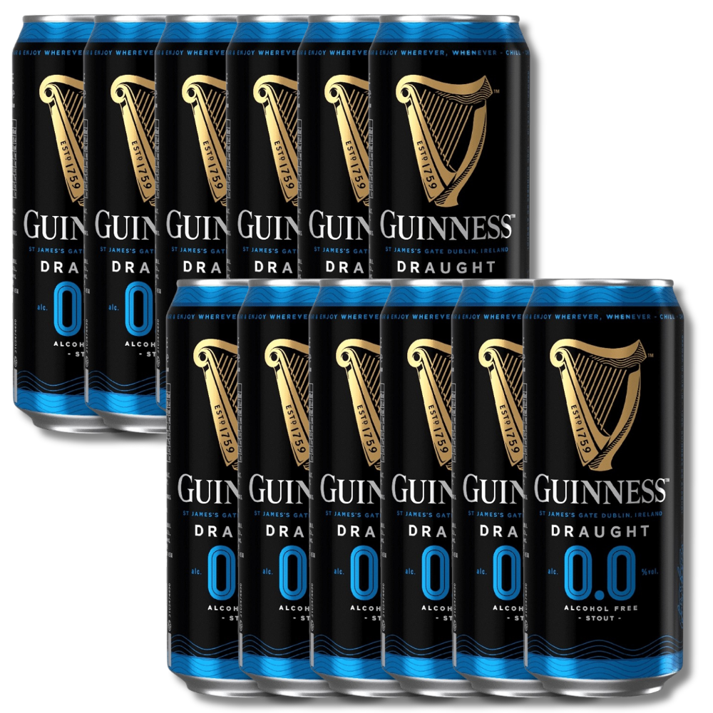 Guinness Draught 0.0 Non-Alcoholic Stout 440ml