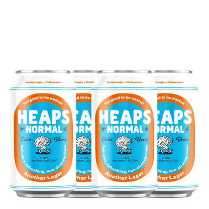Heaps Normal Another Lager Non-Alcoholic 375ml - Heaps Normal - Craftzero