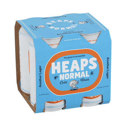 Heaps Normal Another Lager Non-Alcoholic 375ml - Heaps Normal - Craftzero