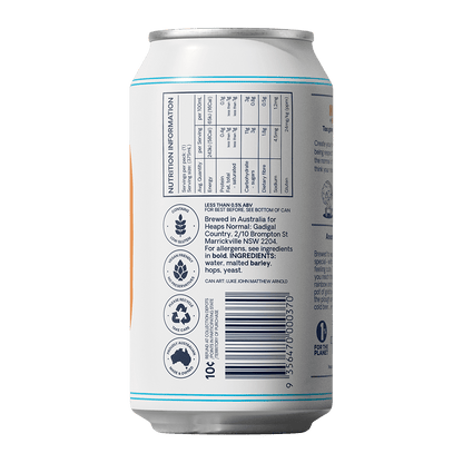 Heaps Normal Another Lager Non-Alcoholic 375ml - Heaps Normal - Craftzero