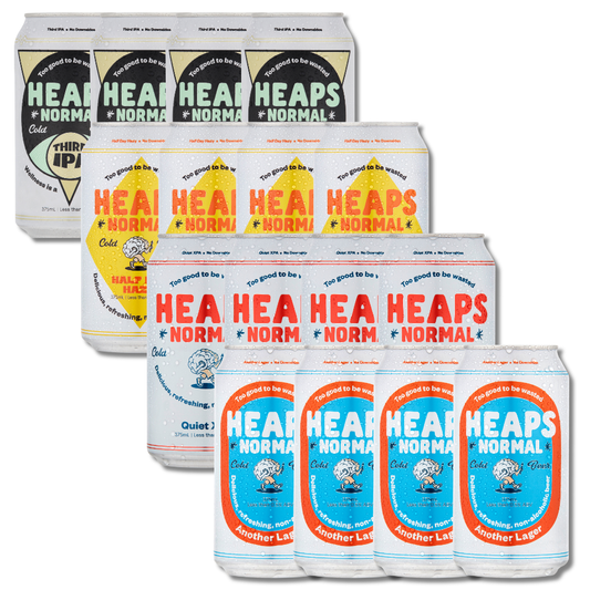Heaps Normal Ultimate Bundle: Non-Alcoholic XPA, Hazy, Lager & IPA (16 Pack)