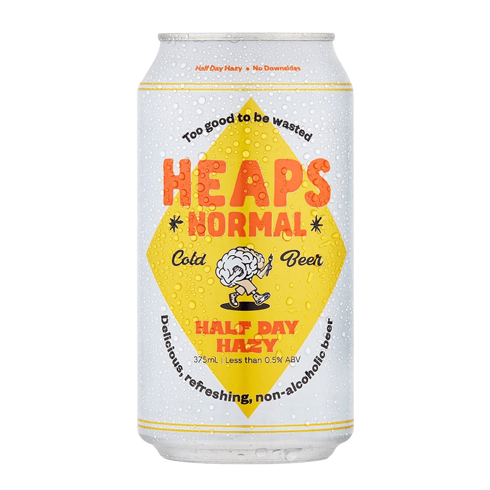 Heaps Normal Half Day Hazy Alcohol Free Beer 375mL - Heaps Normal - Craftzero
