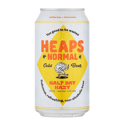Heaps Normal Half Day Hazy Alcohol Free Beer 375mL - Heaps Normal - Craftzero