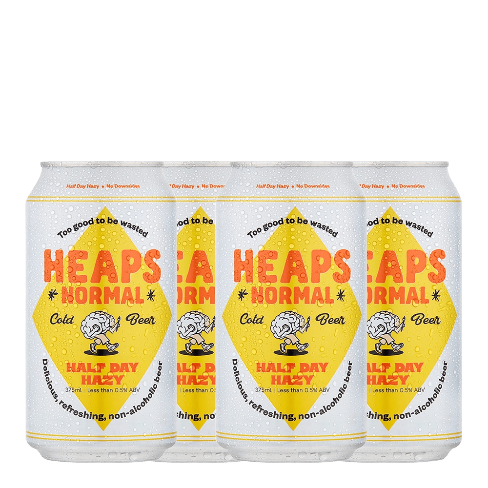 Heaps Normal Half Day Hazy Alcohol Free Beer 375mL - Heaps Normal - Craftzero