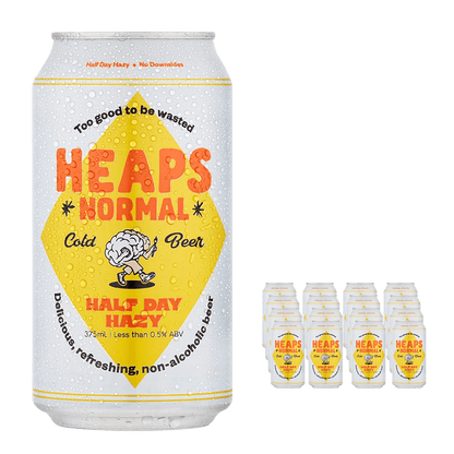 Heaps Normal Half Day Hazy Alcohol Free Beer 375mL - Heaps Normal - Craftzero