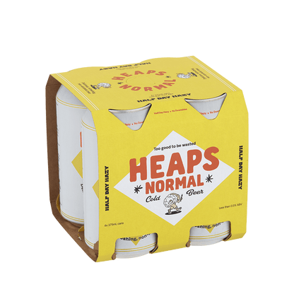 Heaps Normal Half Day Hazy Alcohol Free Beer 375mL - Heaps Normal - Craftzero