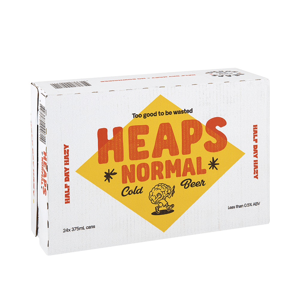 Heaps Normal Half Day Hazy Alcohol Free Beer 375mL - Heaps Normal - Craftzero
